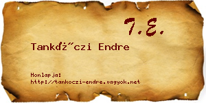 Tankóczi Endre névjegykártya